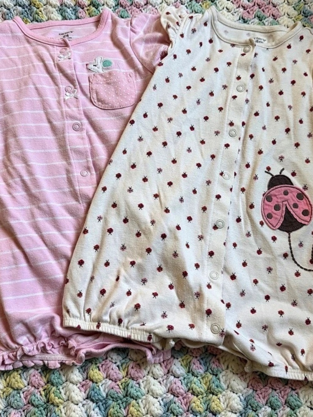 Carter’s 2pc Baby Girls Romper Set -24M